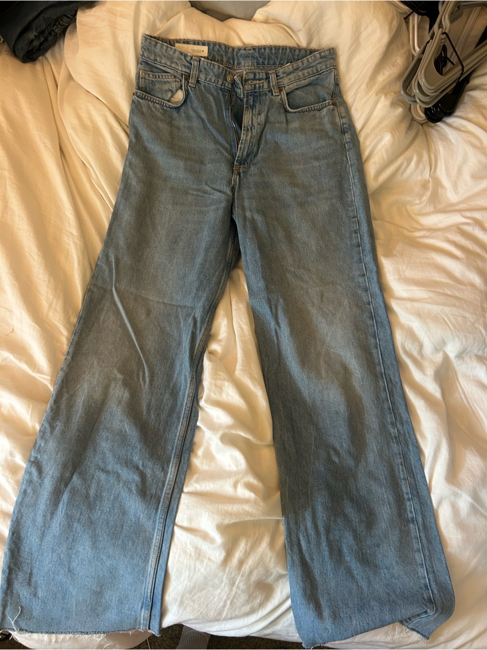 Zara Light Blue Women’s HighRise wide leg